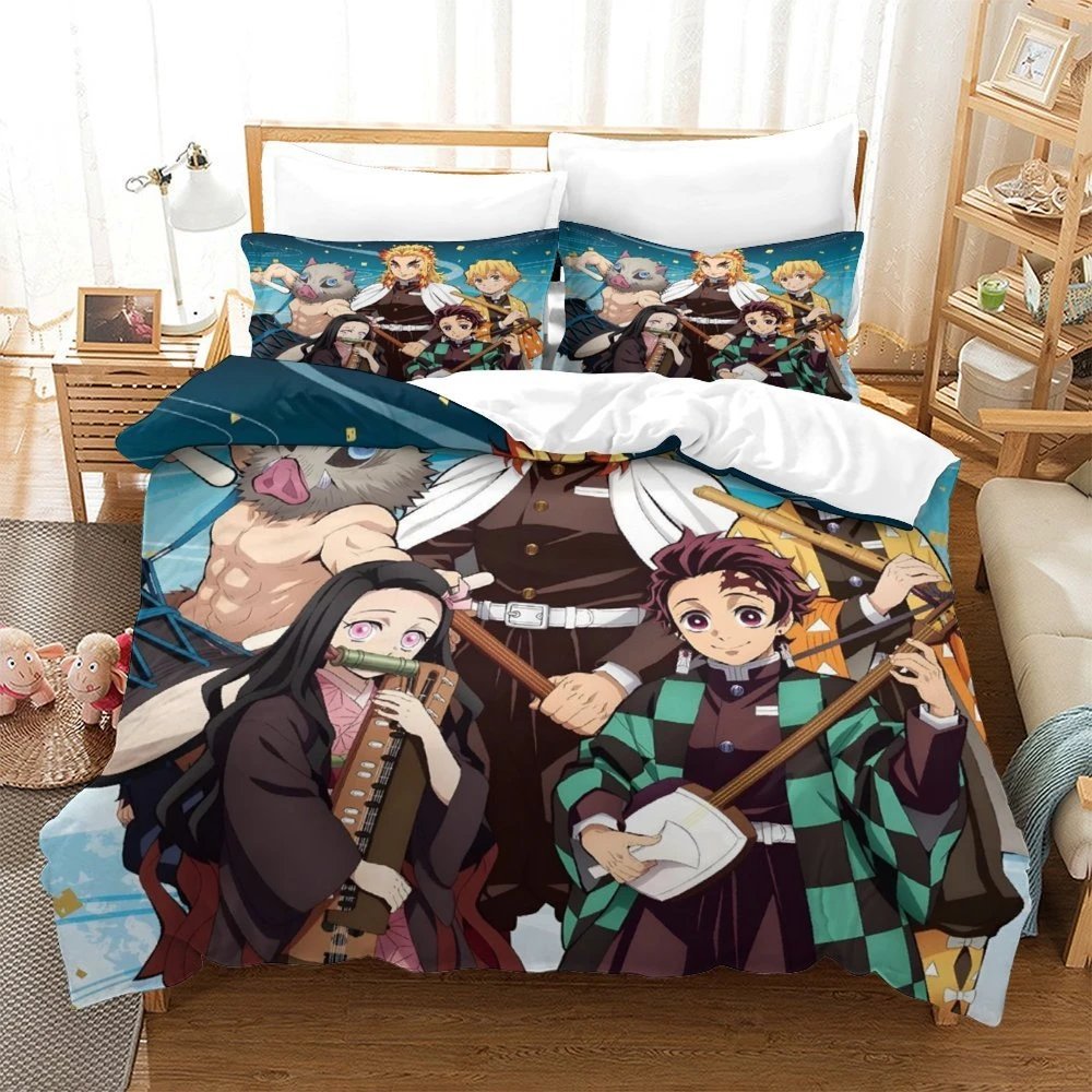 Kamado Tanjiro & Friends Bedding01