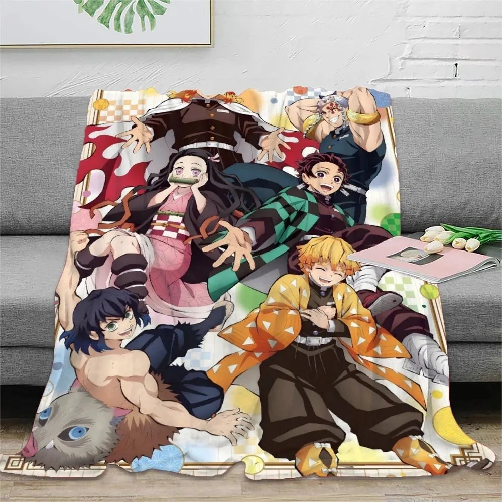 Demon Slayer Characters Throw Blanket0