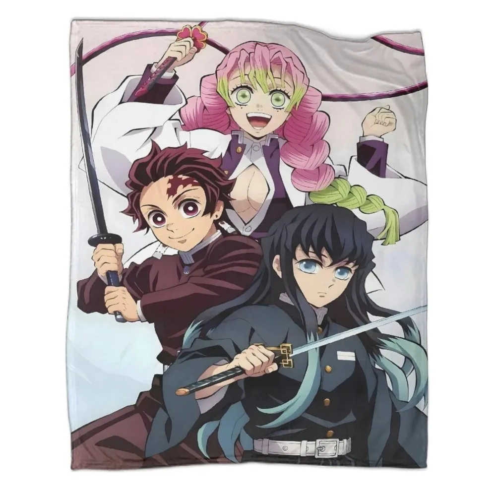 Kanroji Mitsuri Tokitou Muichirou Tanjiro Throw Blanket2