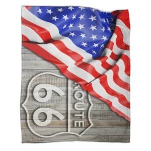 Route 66 and USA Flag3