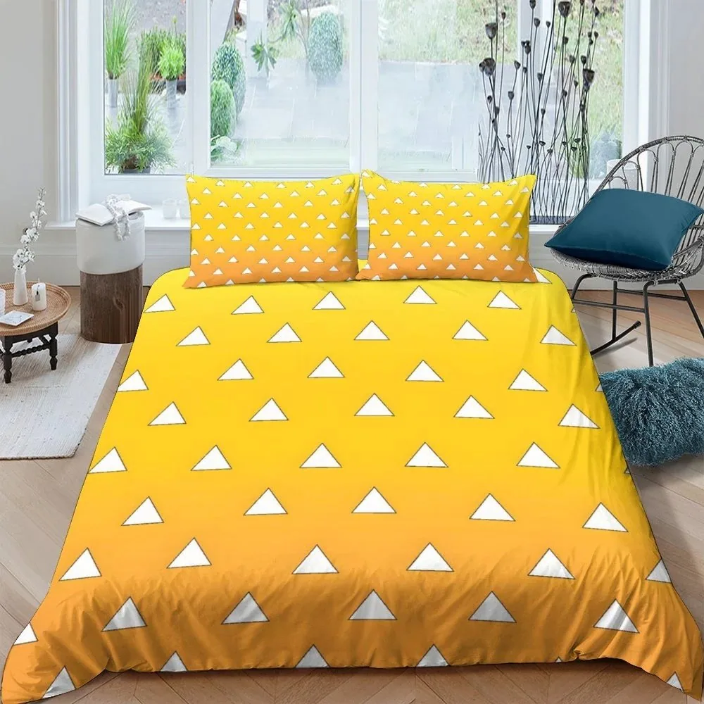 Zenitsu Agatsuma Demon Slayer Bedding Set1