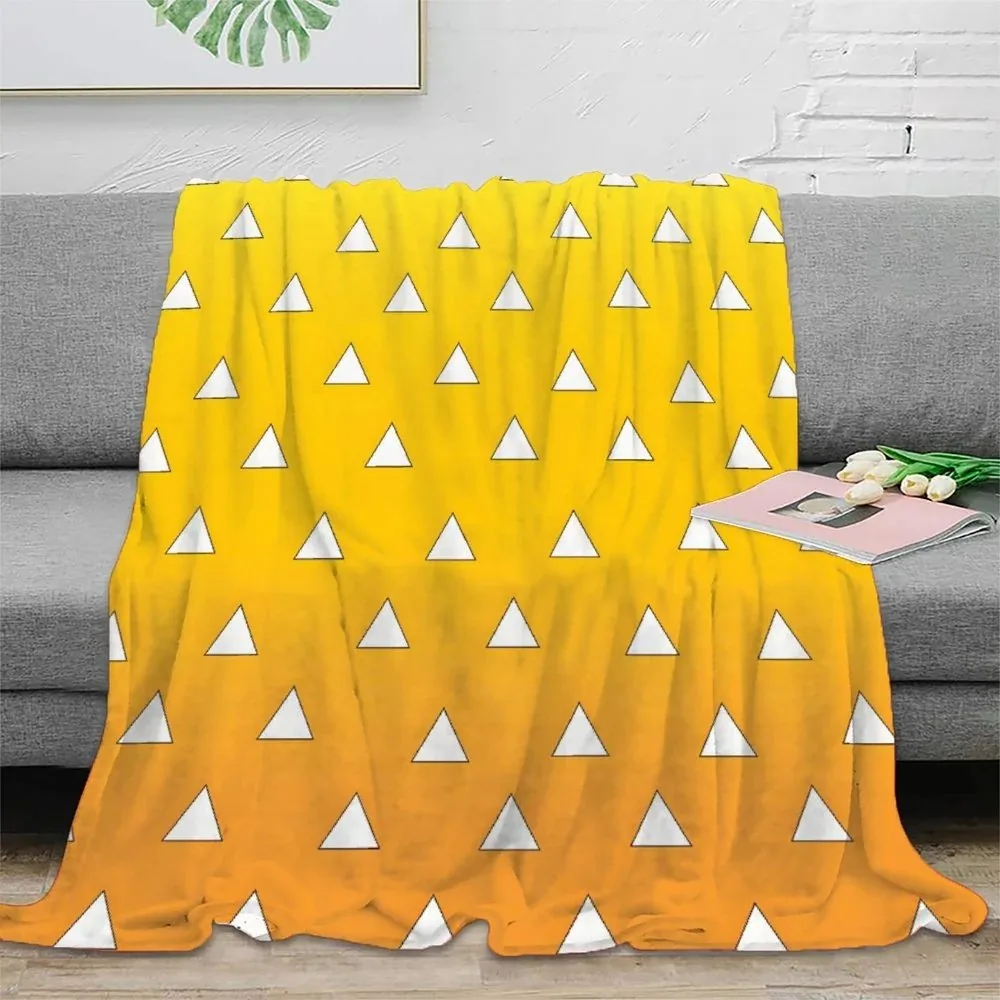 Zenitsu Agatsuma Demon Slayer Throw Blanket0