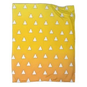 Zenitsu Agatsuma Demon Slayer Throw Blanket1
