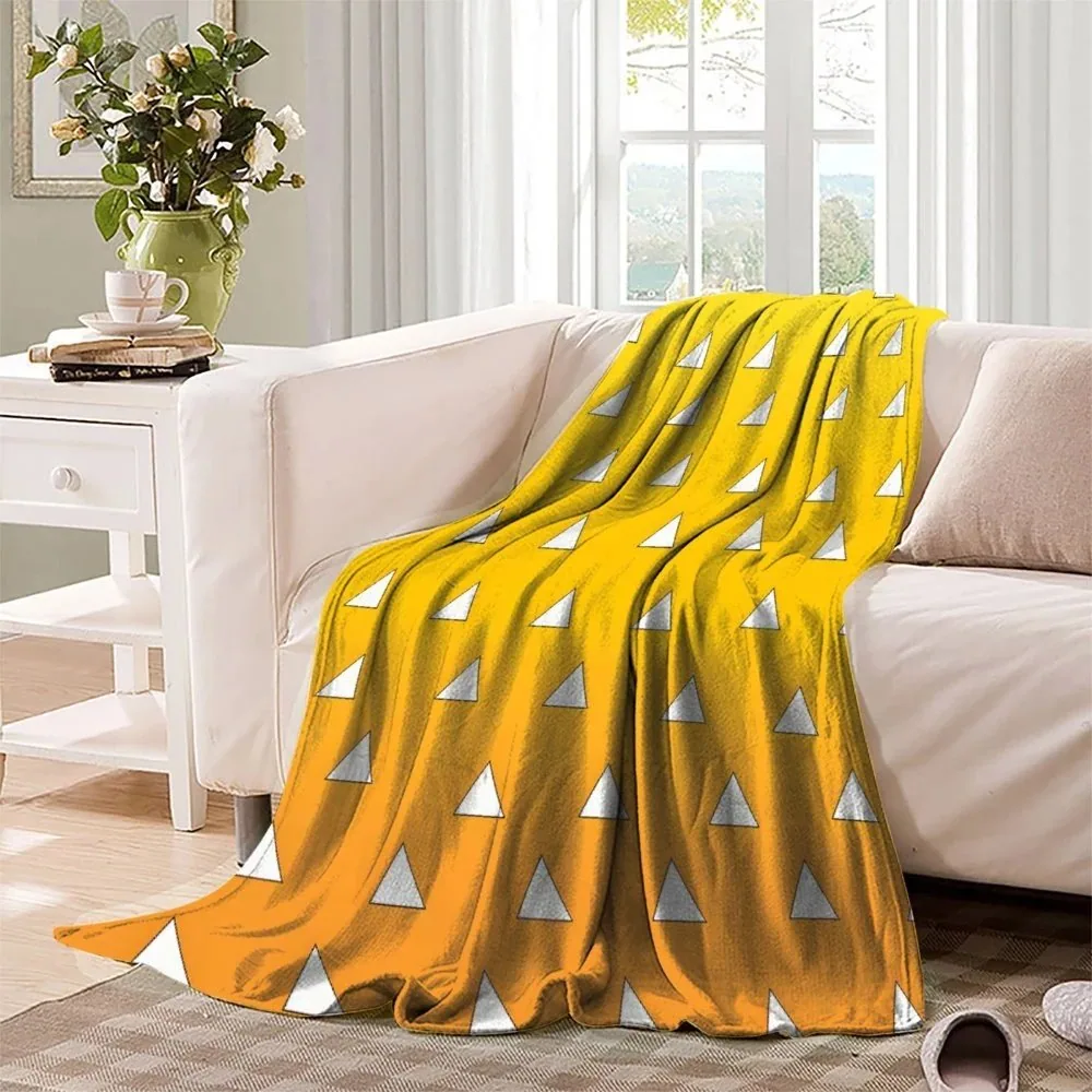 Zenitsu Agatsuma Demon Slayer Throw Blanket2