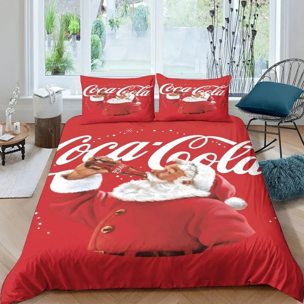 Coca-Cola Santa Red Duvet Cover Set - Image 2