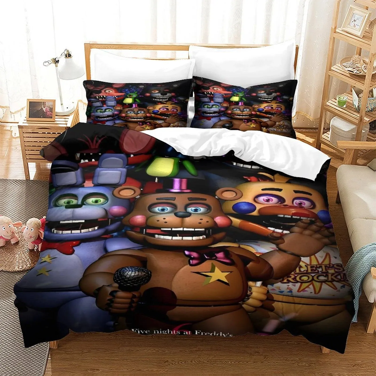 FNAF Five Nights at Freddy's Stage Band Spotlight Duvet Cover Set - Image 2