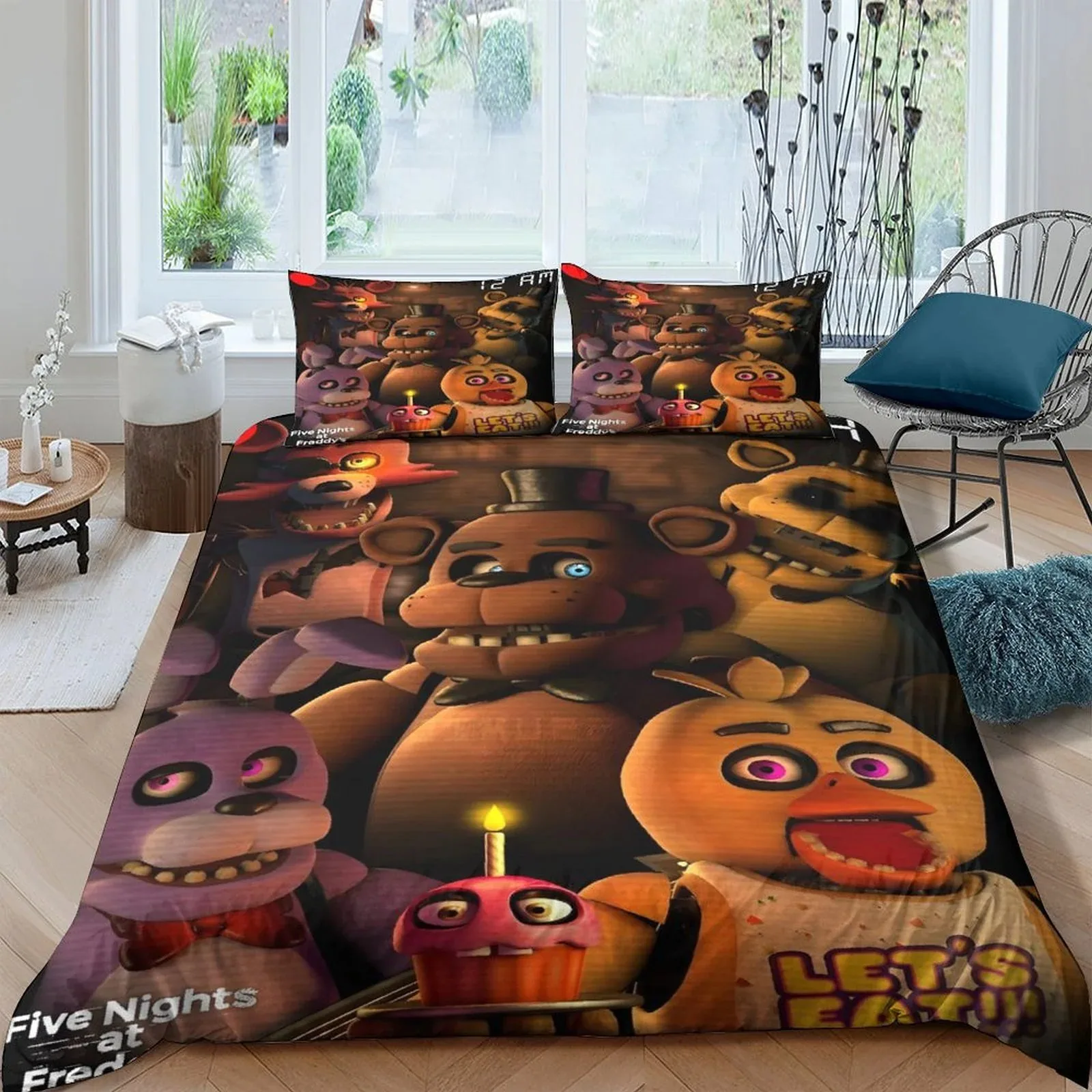 FNAF Let’s Eat Warm Duvet Cover Set - Image 2