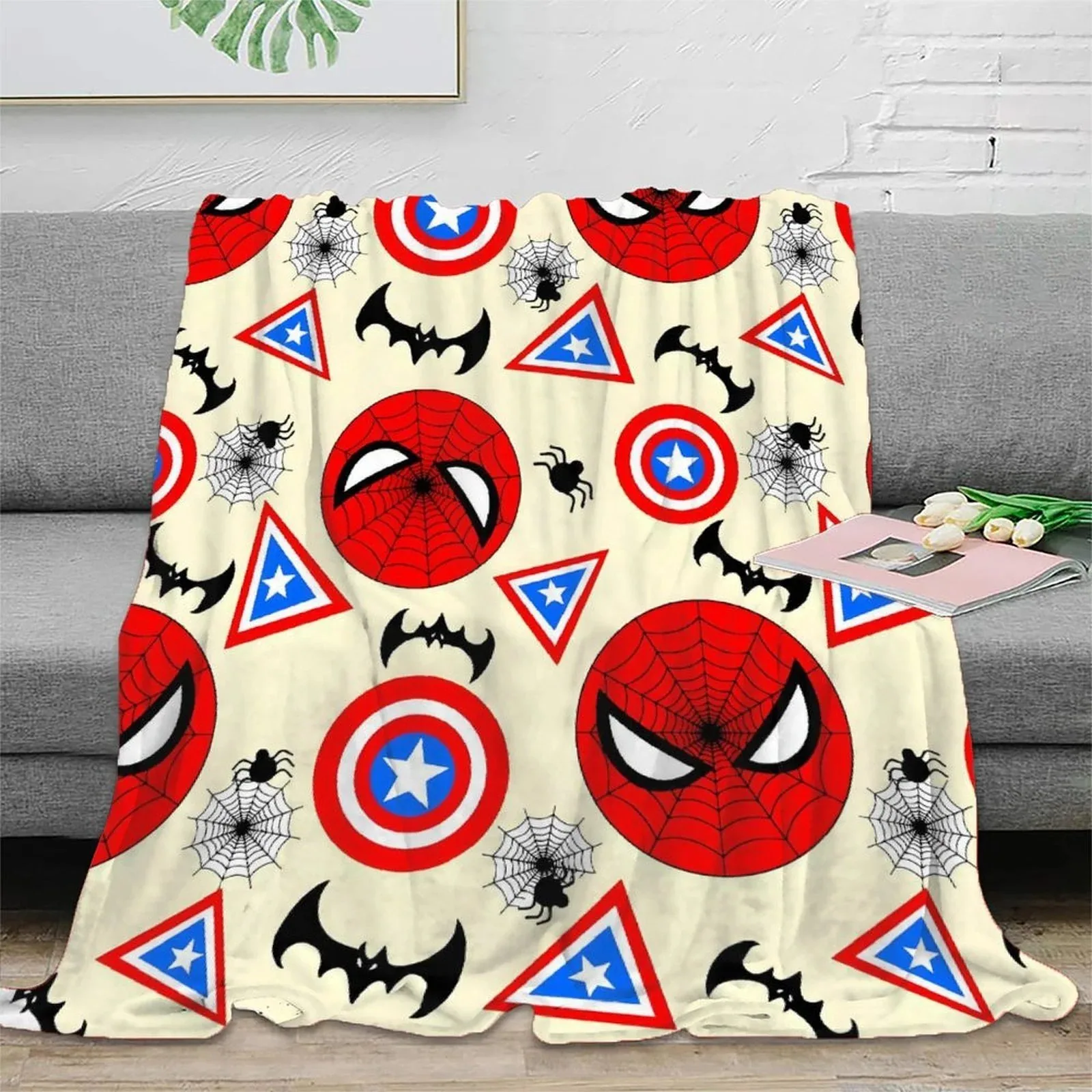 Spider-Man Icon Pattern Fleece Throw Blanket - Image 2