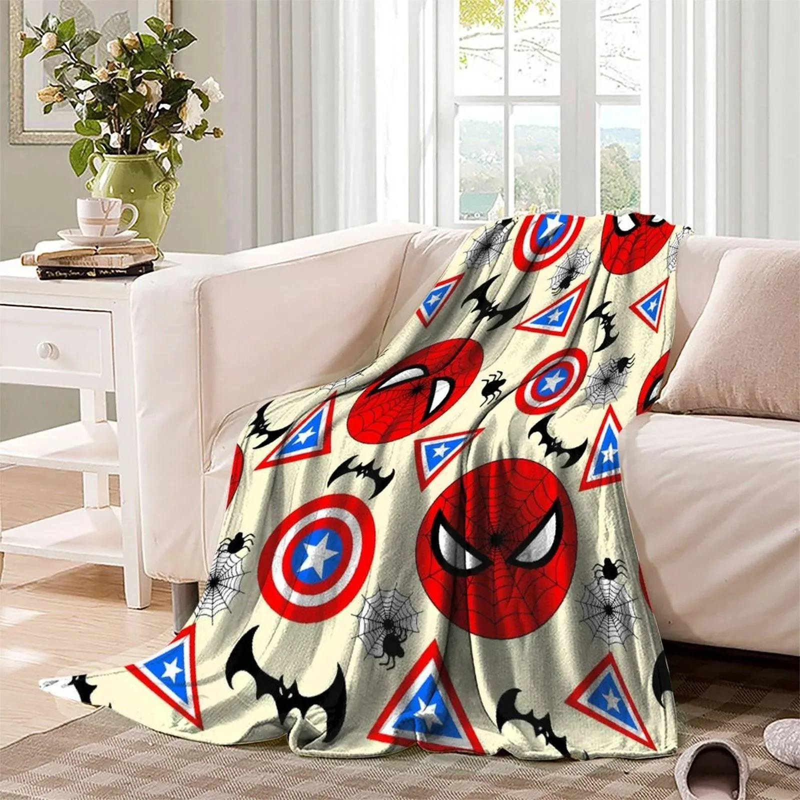 Spider-Man Icon Pattern Fleece Throw Blanket - Image 3