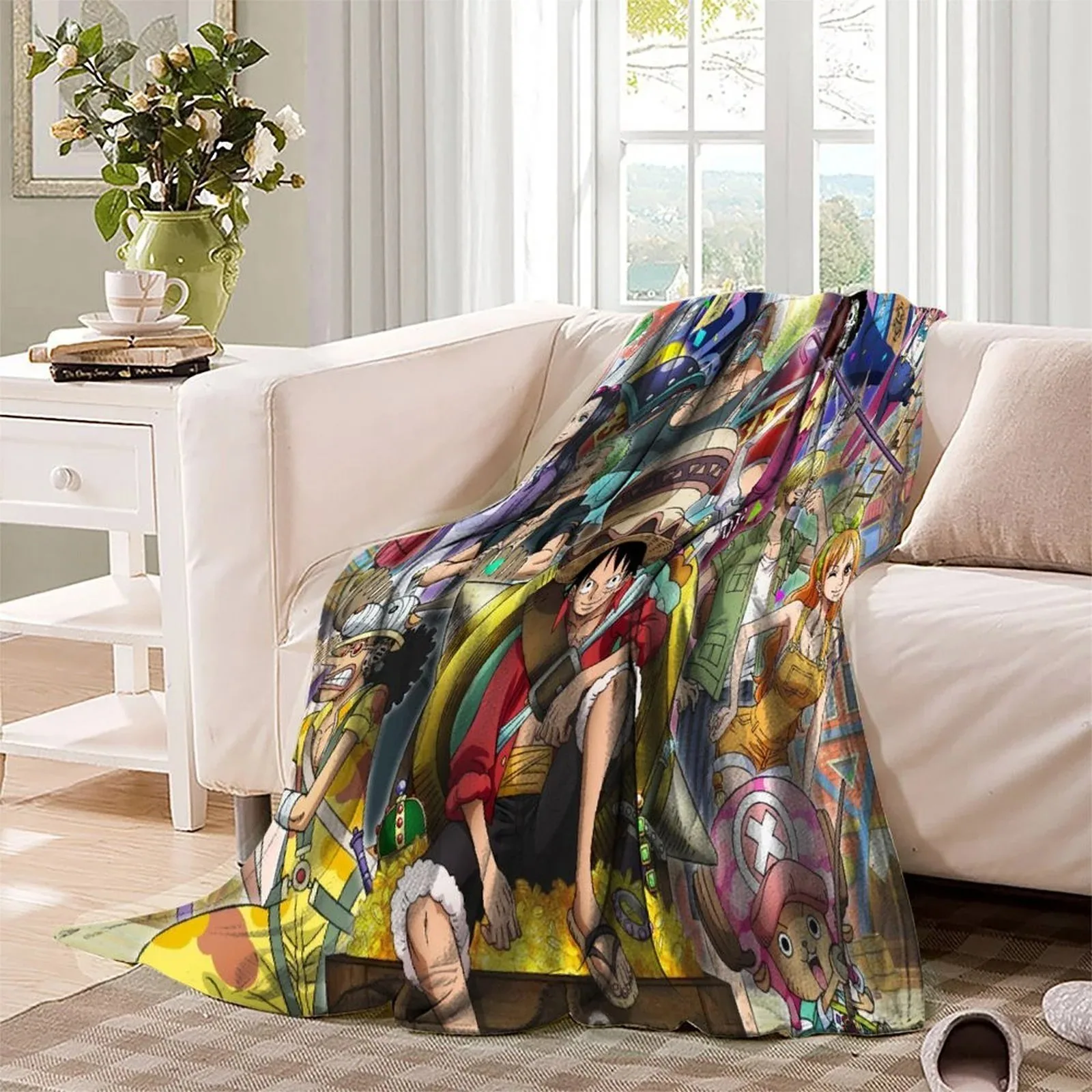 One Piece All Characters Fleece Throw Blanket - Image 3