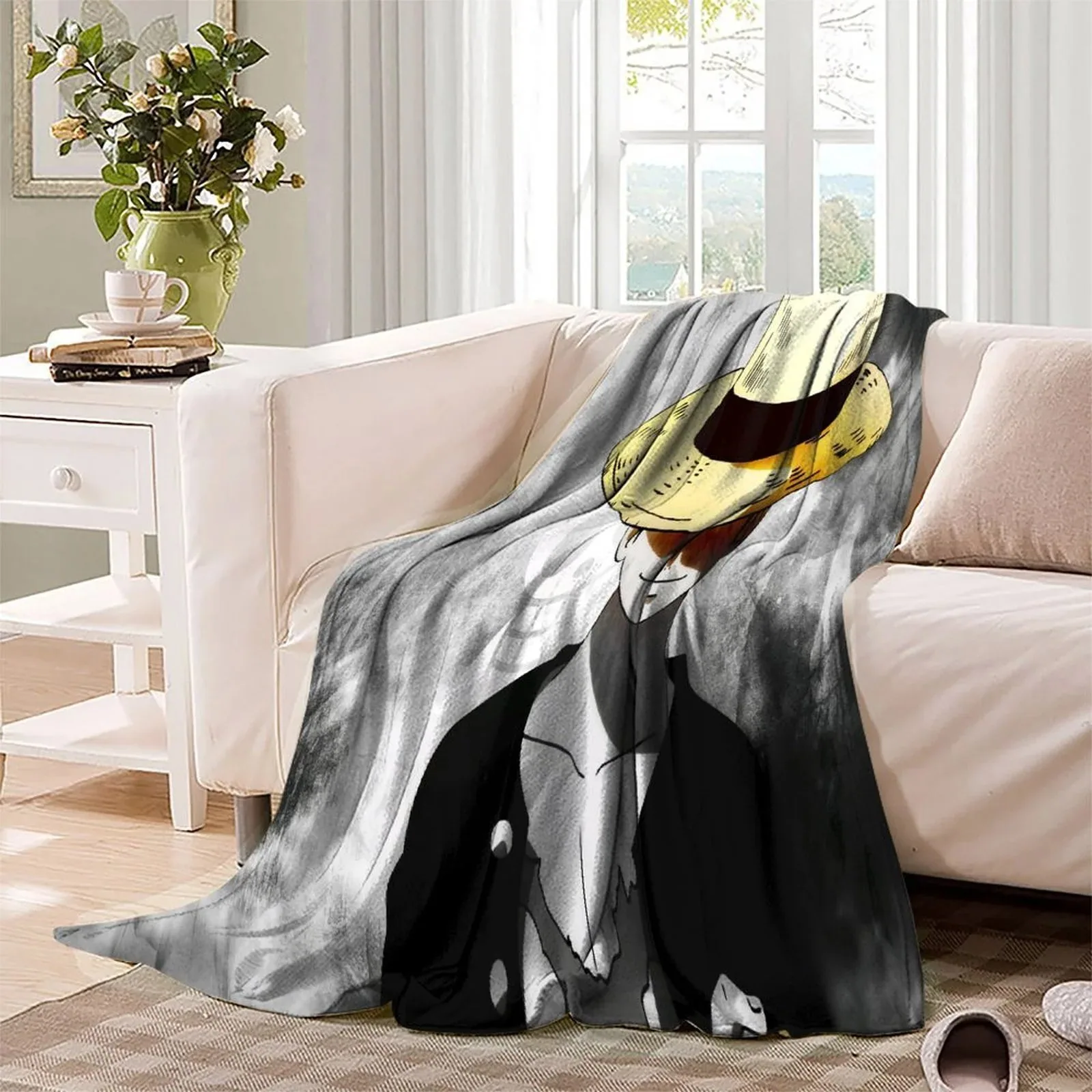 One Piece Monochrome Suit Fleece Throw Blanket - Image 3