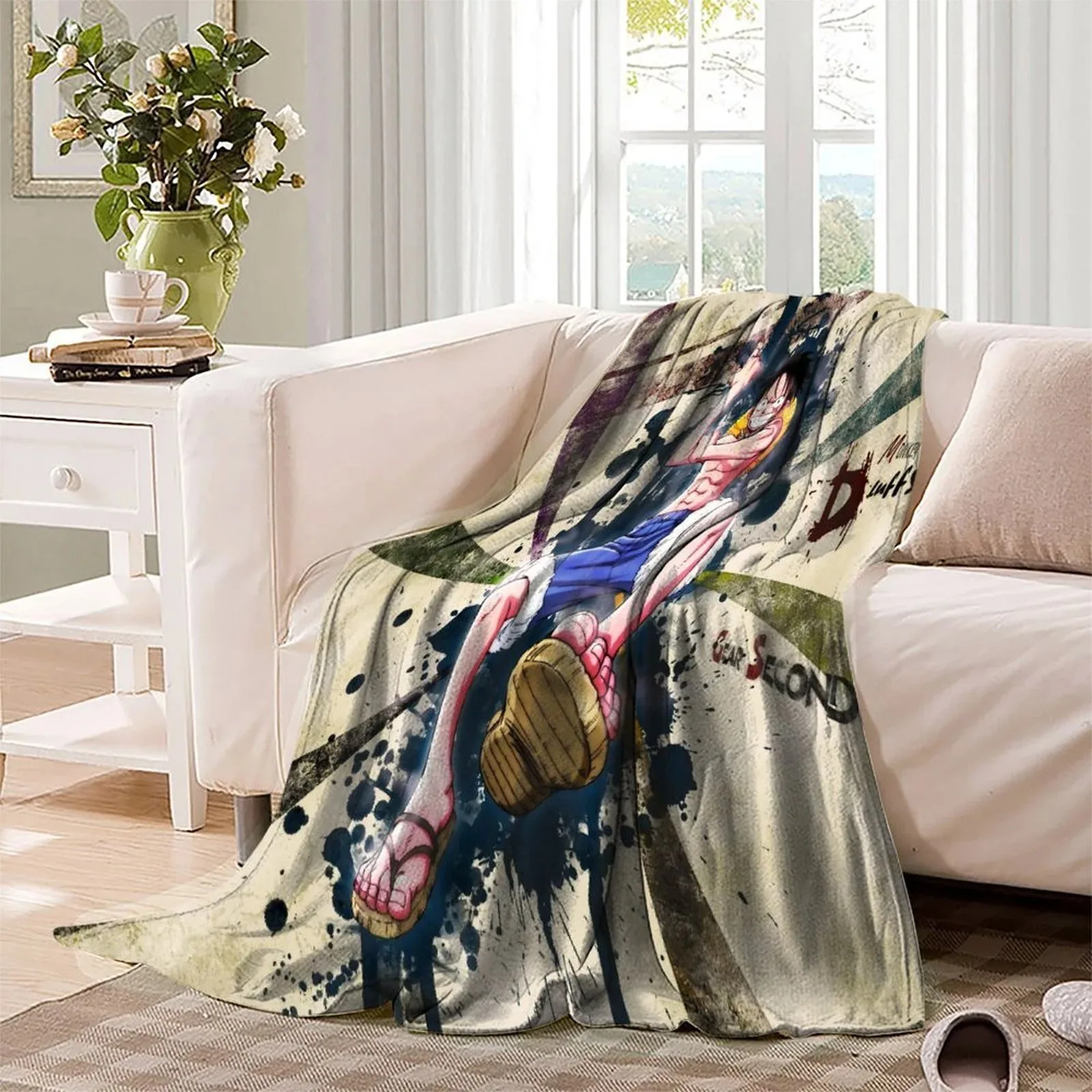 One Piece Gear Second Sunburst Fleece Throw Blanket - Image 3
