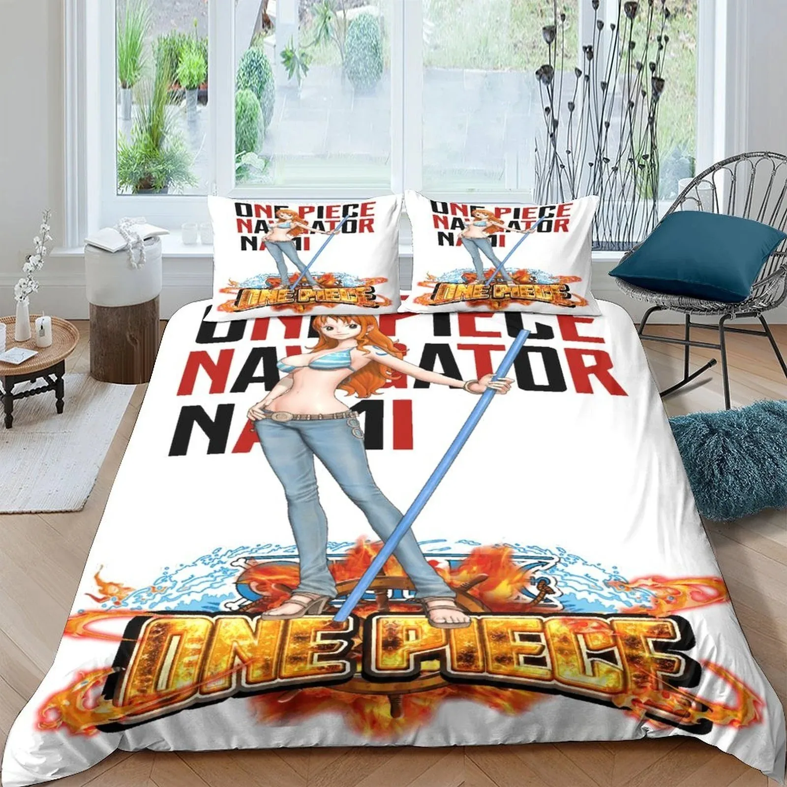 One Piece Nami Navigator Duvet Cover Set - Image 1