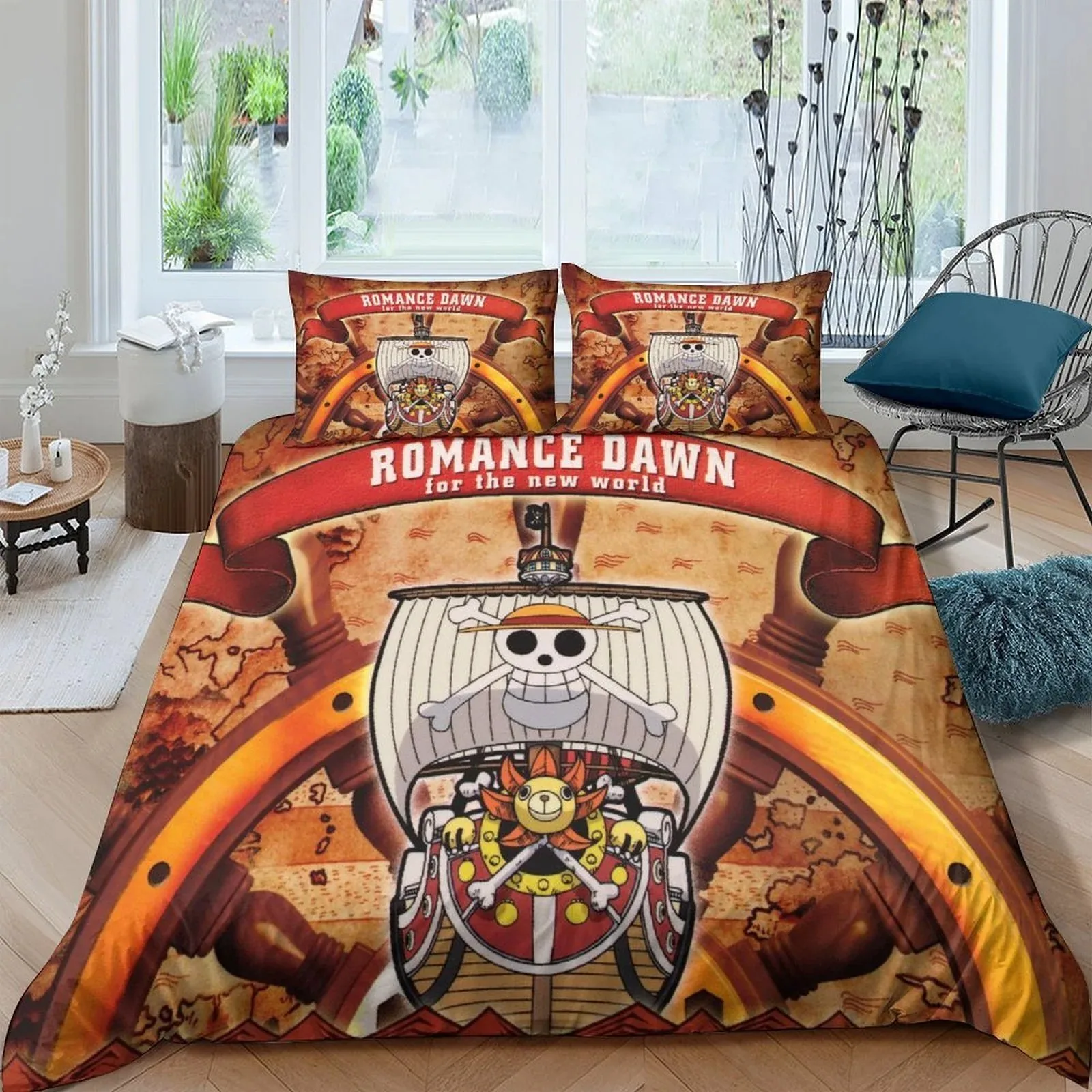 One Piece Romance Dawn Ship Duvet Cover Set - Image 1