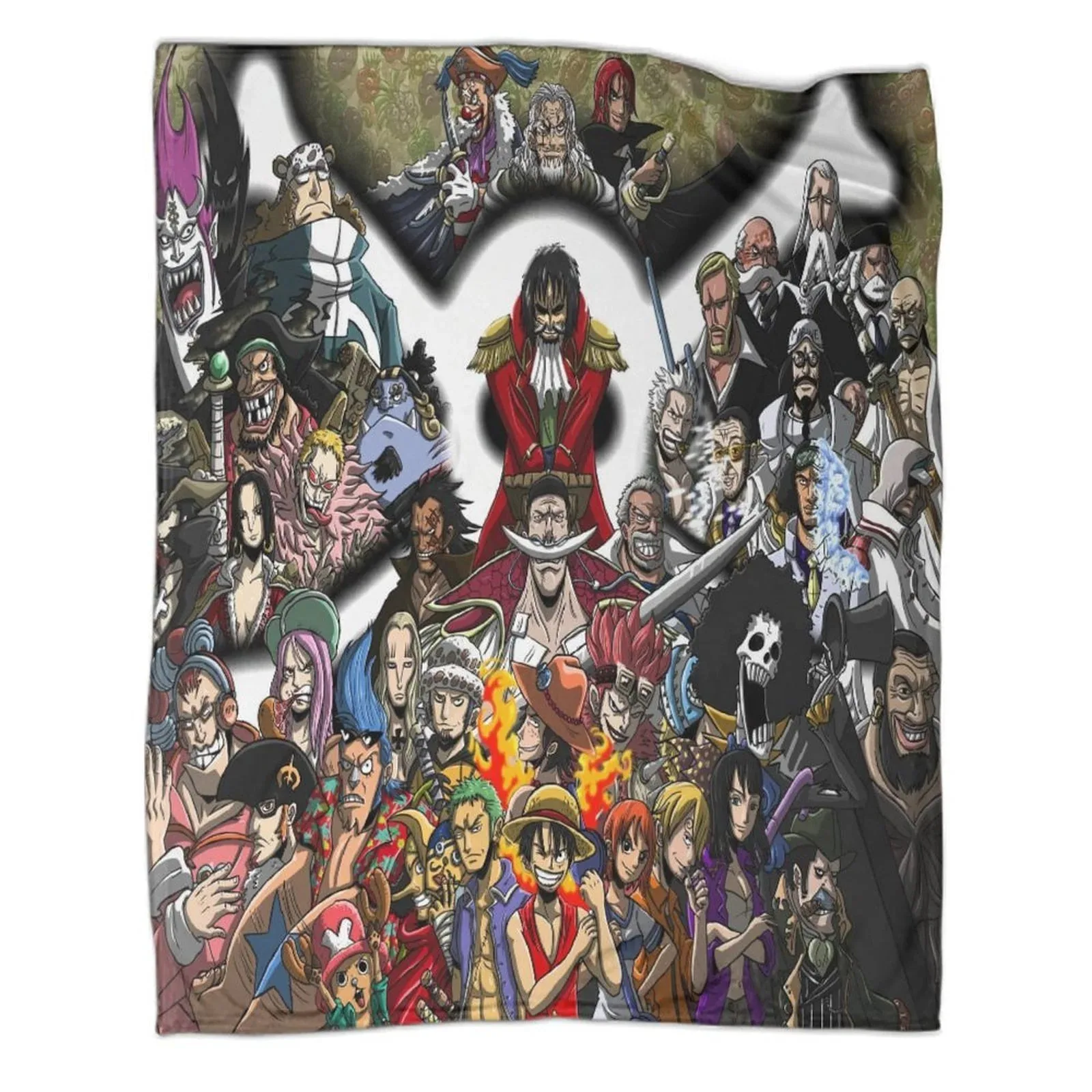 One Piece Grand Cast Montage Fleece Throw Blanket - Image 1