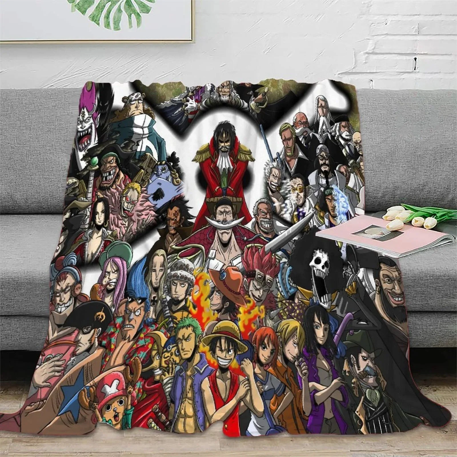 One Piece Grand Cast Montage Fleece Throw Blanket - Image 2