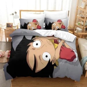 One Piece Bedding Set - Anime Luffy Full Size Soft Duvet Cover Set Lucideco
