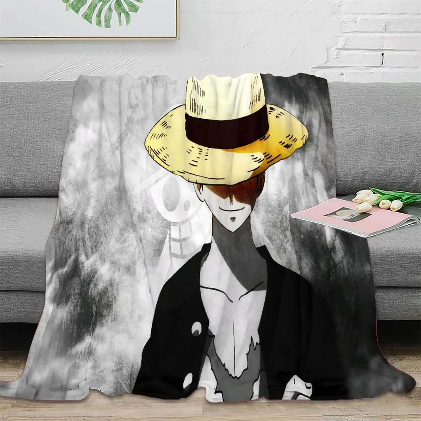 One Piece Monochrome Suit Fleece Throw Blanket - Image 2