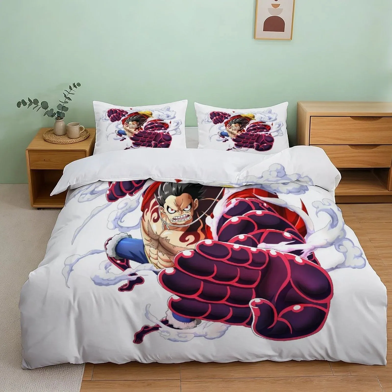 One Piece Gear Fourth White Duvet Cover Set - Image 2