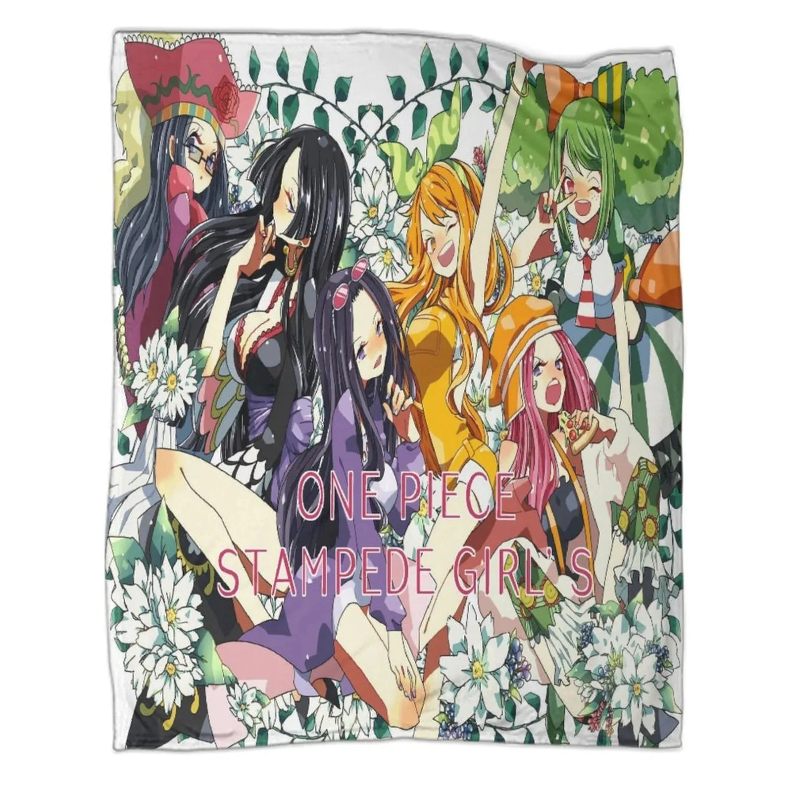 One Piece Stampede Girls Fleece Throw Blanket - Image 1