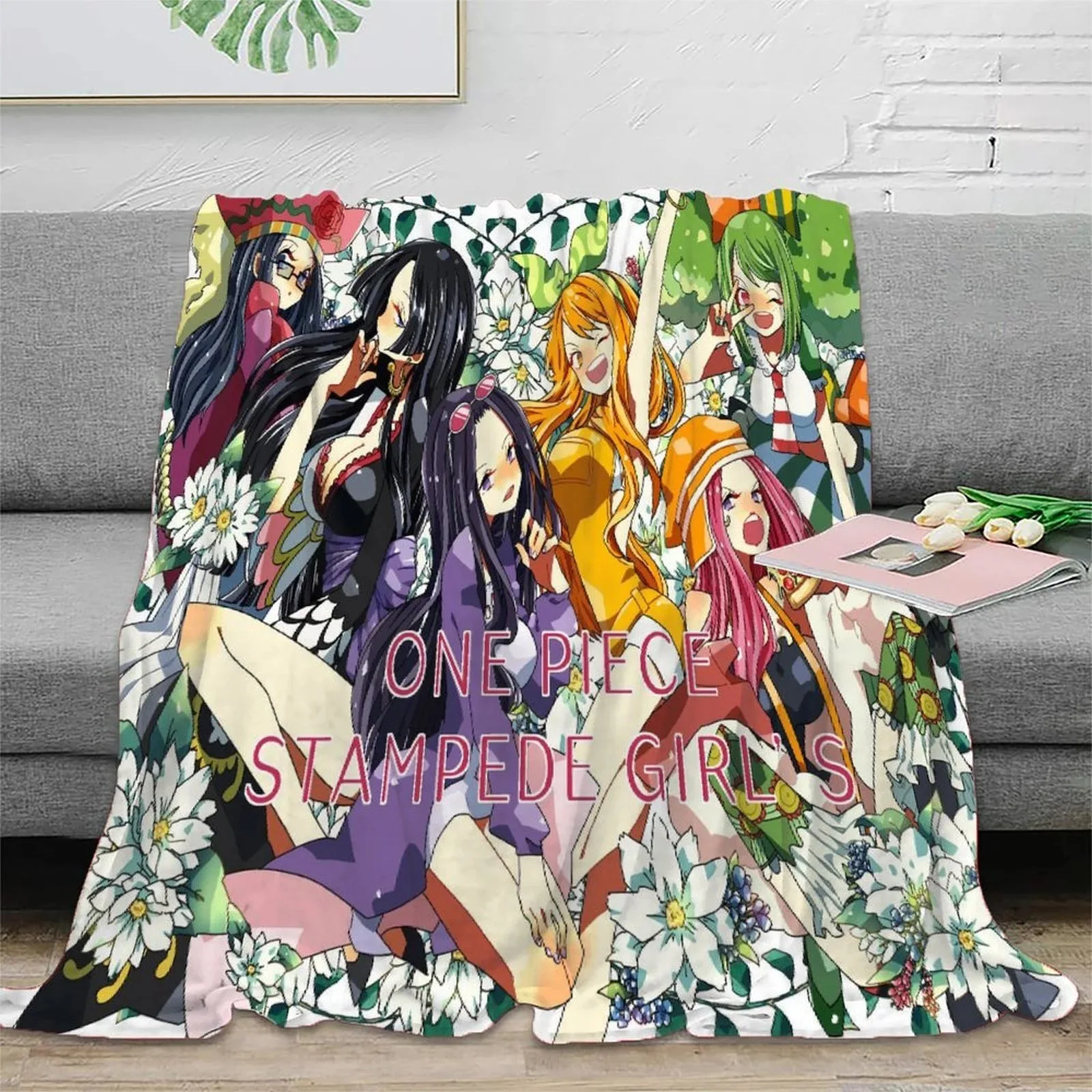 One Piece Stampede Girls Fleece Throw Blanket - Image 4