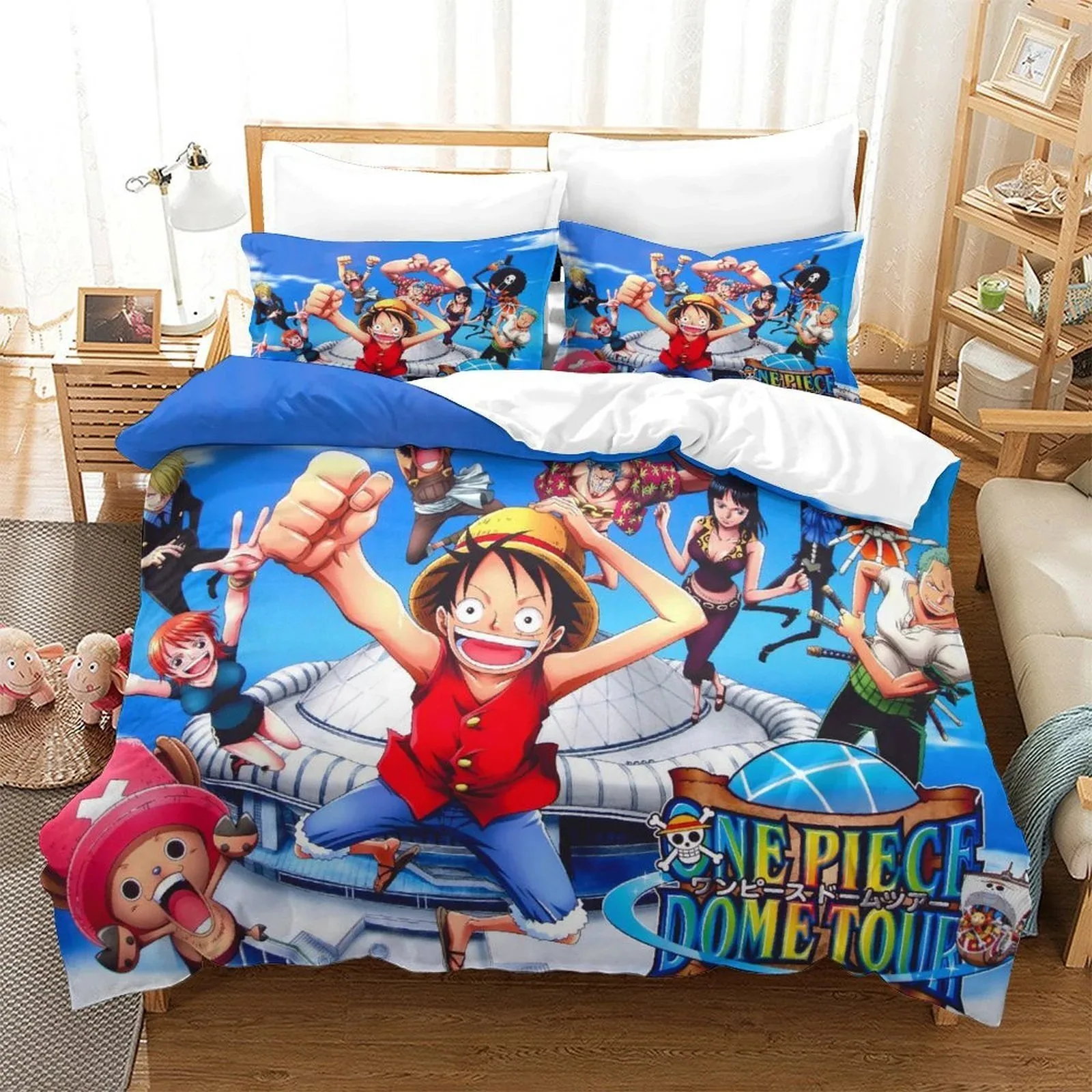 One Piece Dome Tour Blue Duvet Cover Set - Image 2