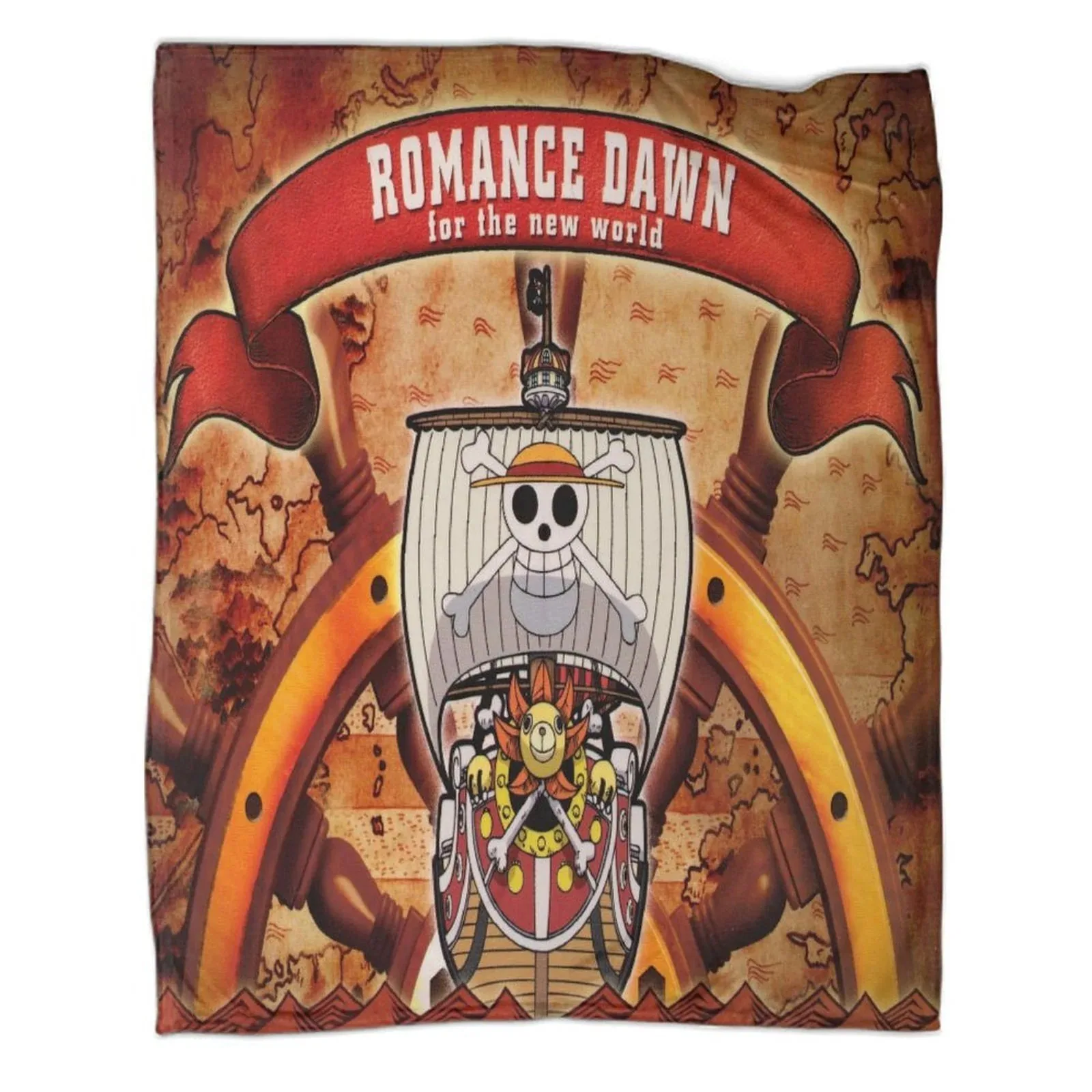 One Piece Romance Dawn Ship Fleece Throw Blanket - Image 1