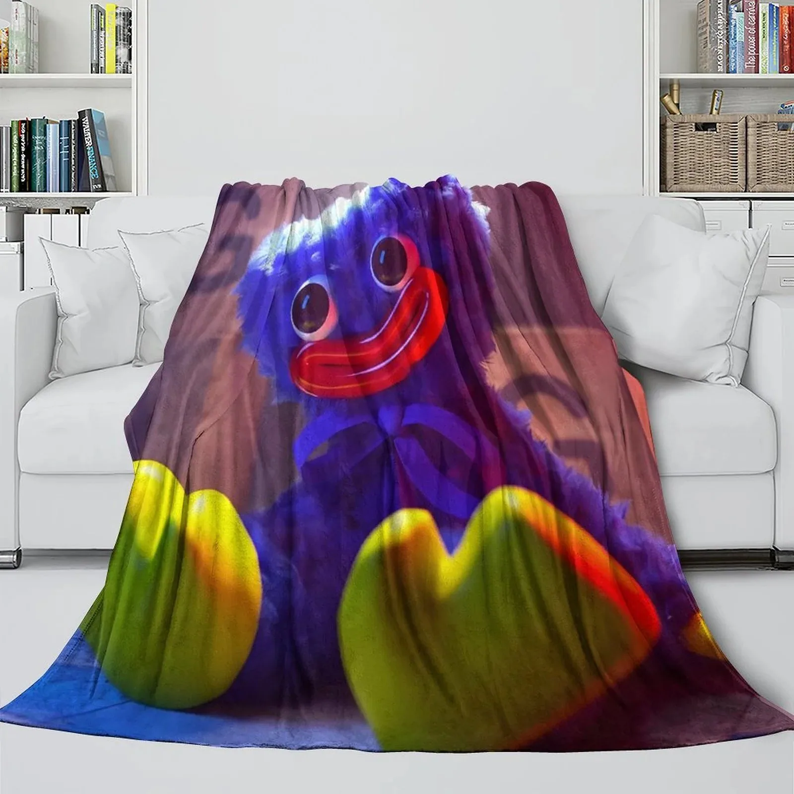 Poppy Playtime Plush Toy Portrait Fleece Throw Blanket - Image 2
