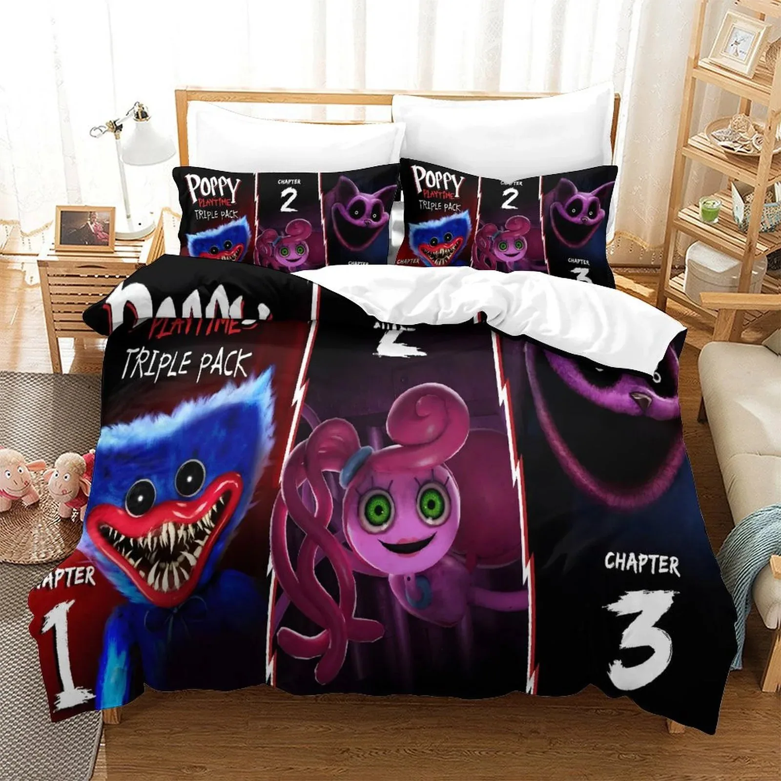 Poppy Playtime Triple Pack Chapters Duvet Cover Set - Image 2
