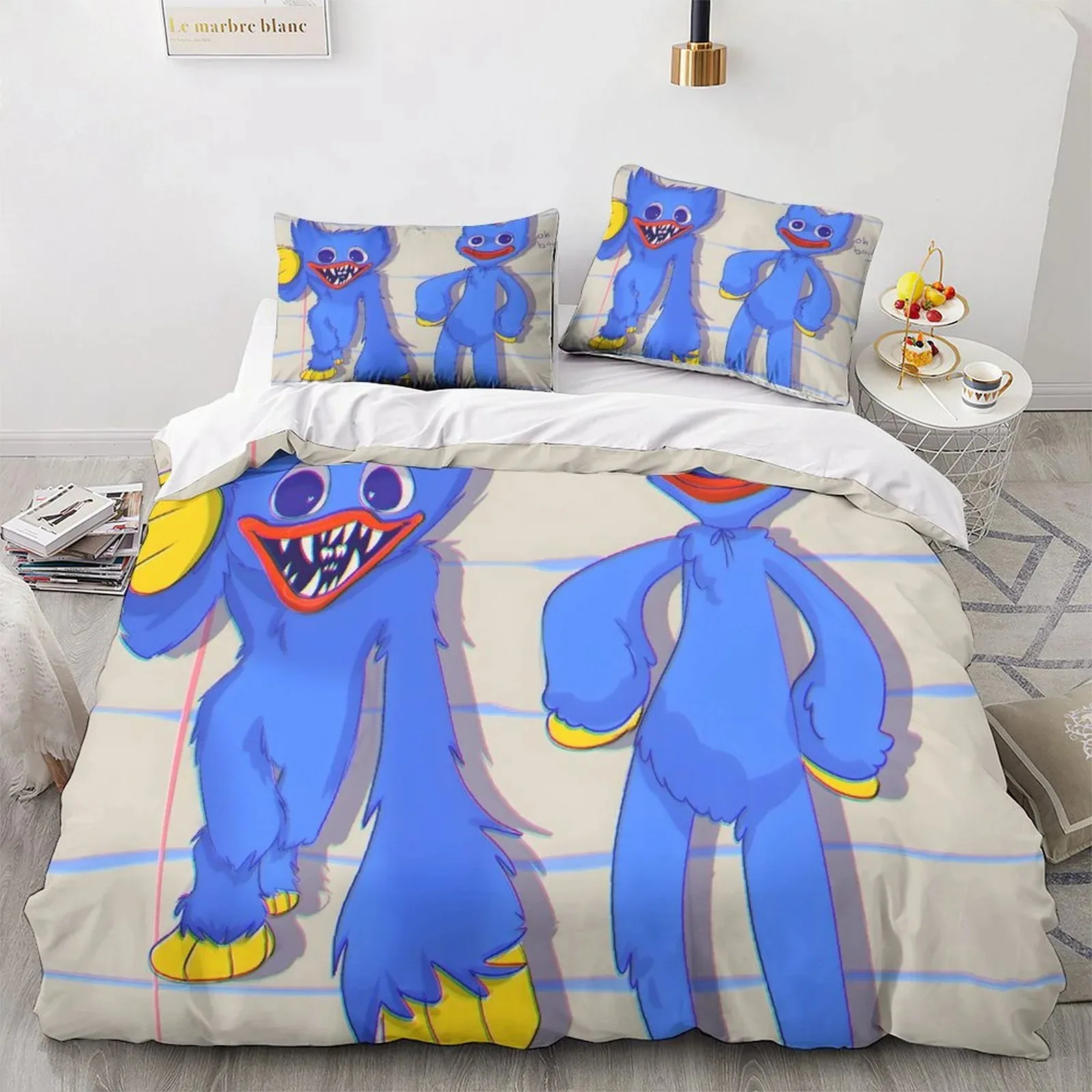 Poppy Playtime Cream Huggy Pair Duvet Cover Set - Image 2