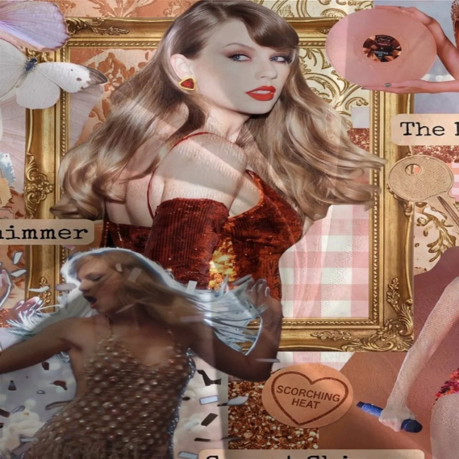 Taylor Swift Golden Scrapbook Duvet Cover Set - Image 3