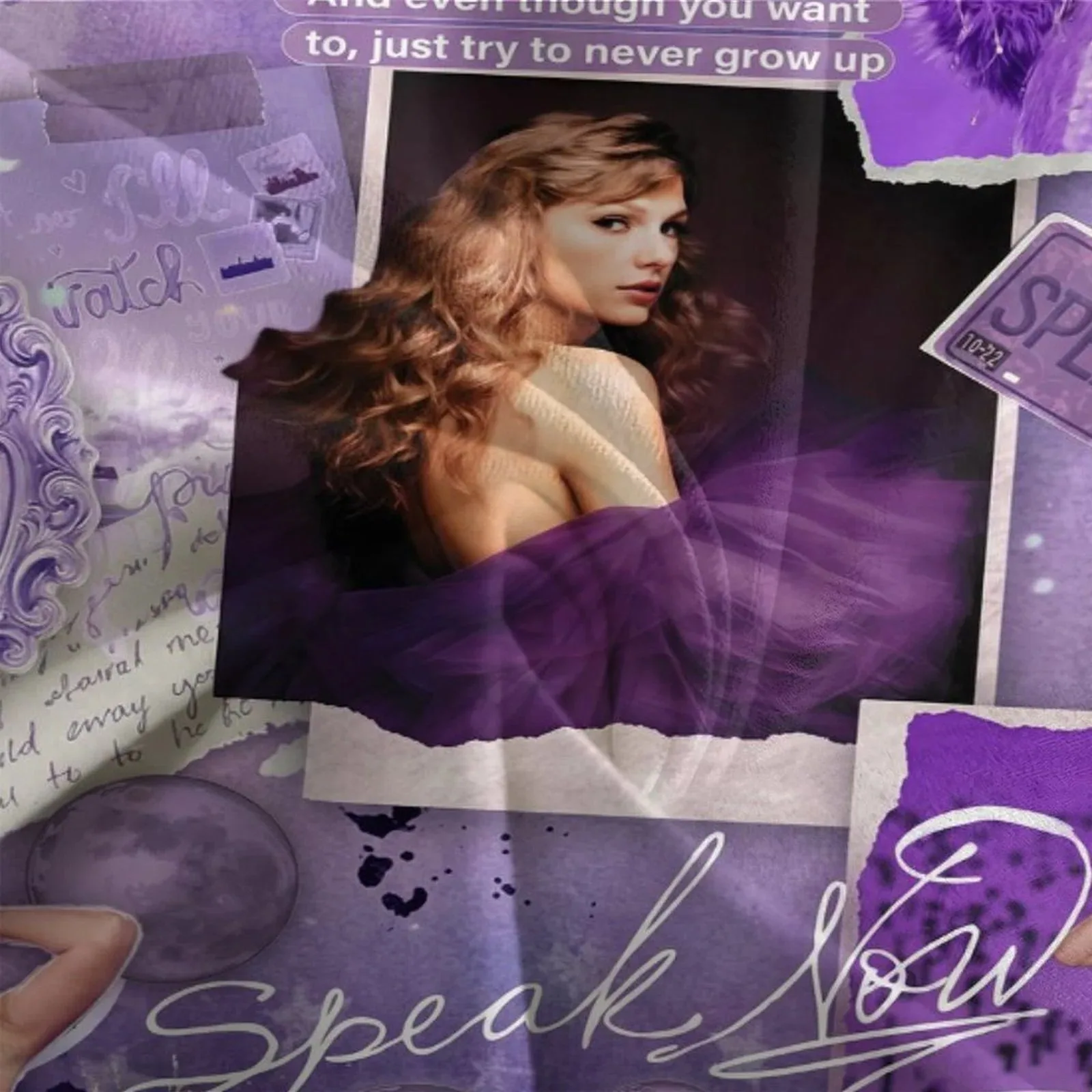 Taylor Swift Speak Now Purple Duvet Cover Set - Image 3