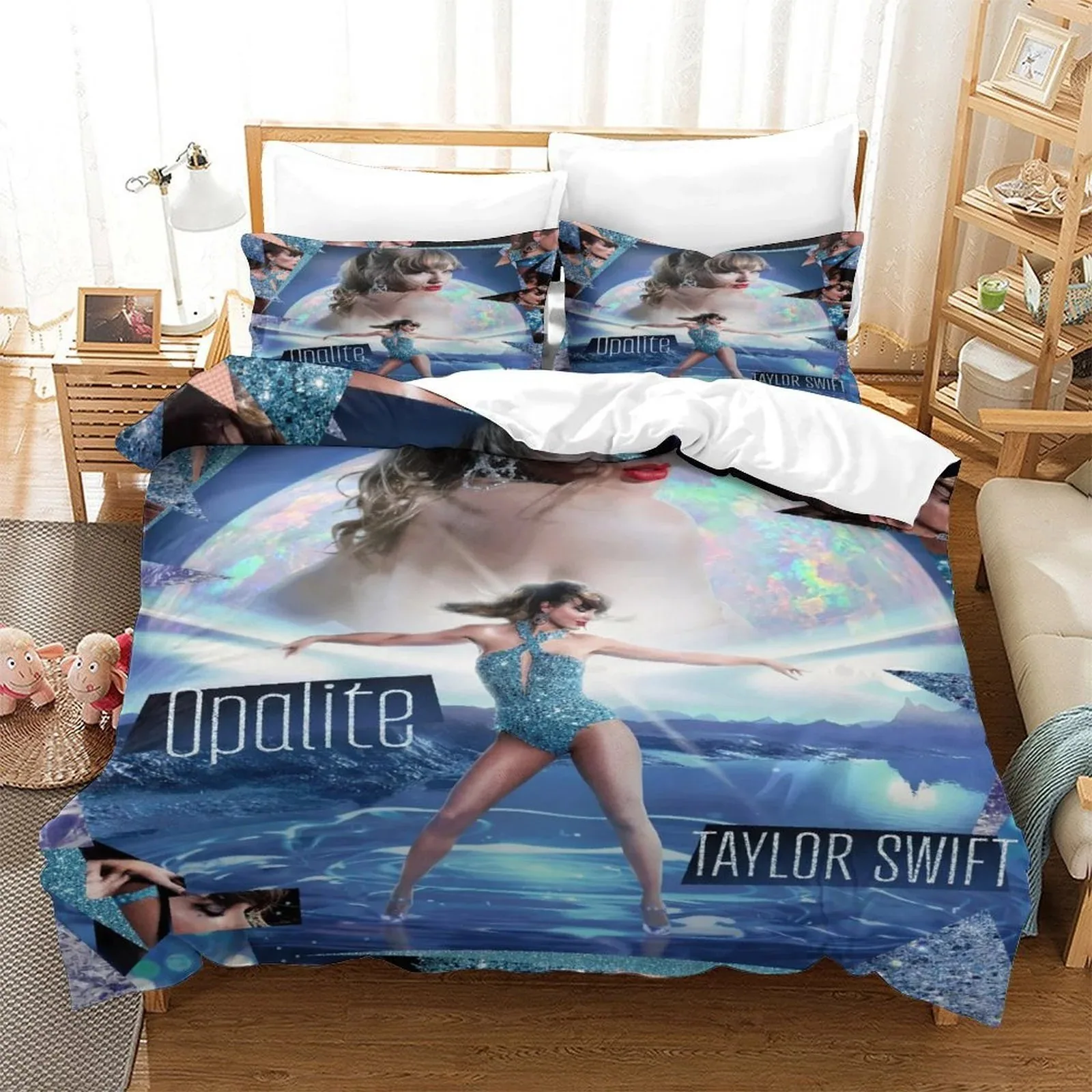Taylor Swift Opalite Blue Duvet Cover Set - Image 2