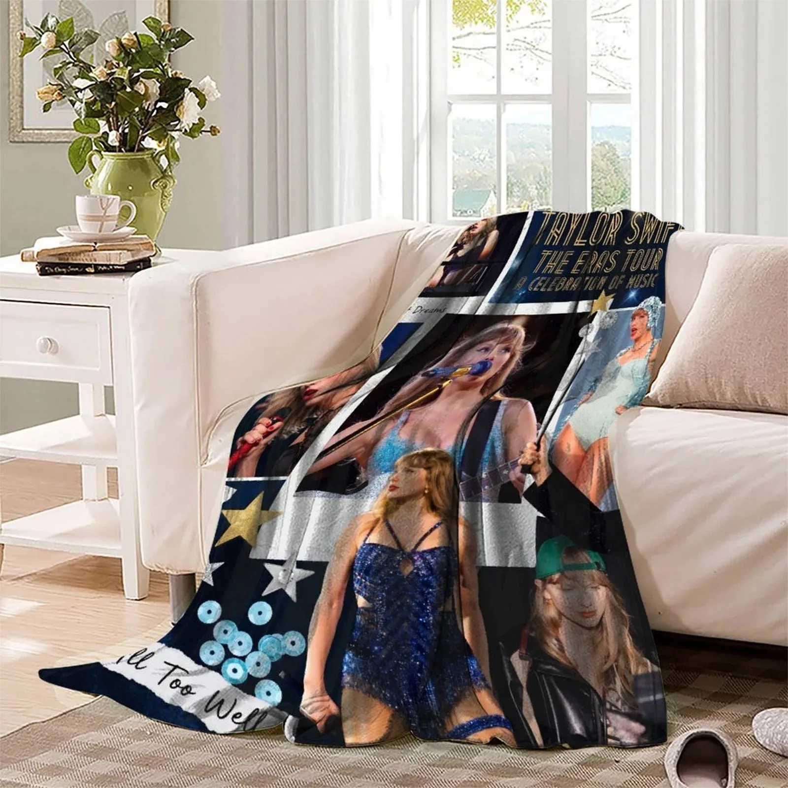 Taylor Swift Eras Tour Polaroid Fleece Throw Blanket - Image 3