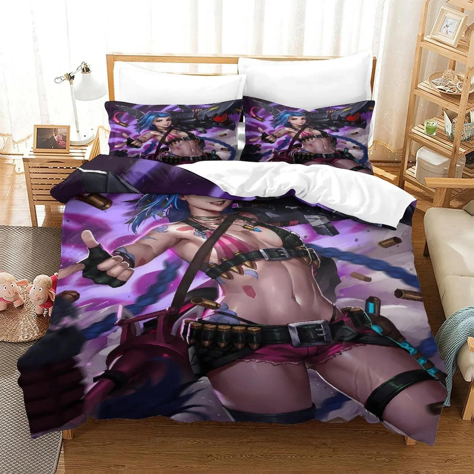 Arcane Jinx Violet Shadow Duvet Cover Set - Image 2