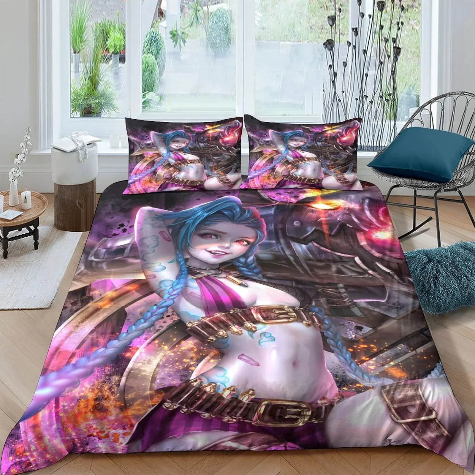 Arcane Jinx Violet Arsenal Duvet Cover Set - Image 2