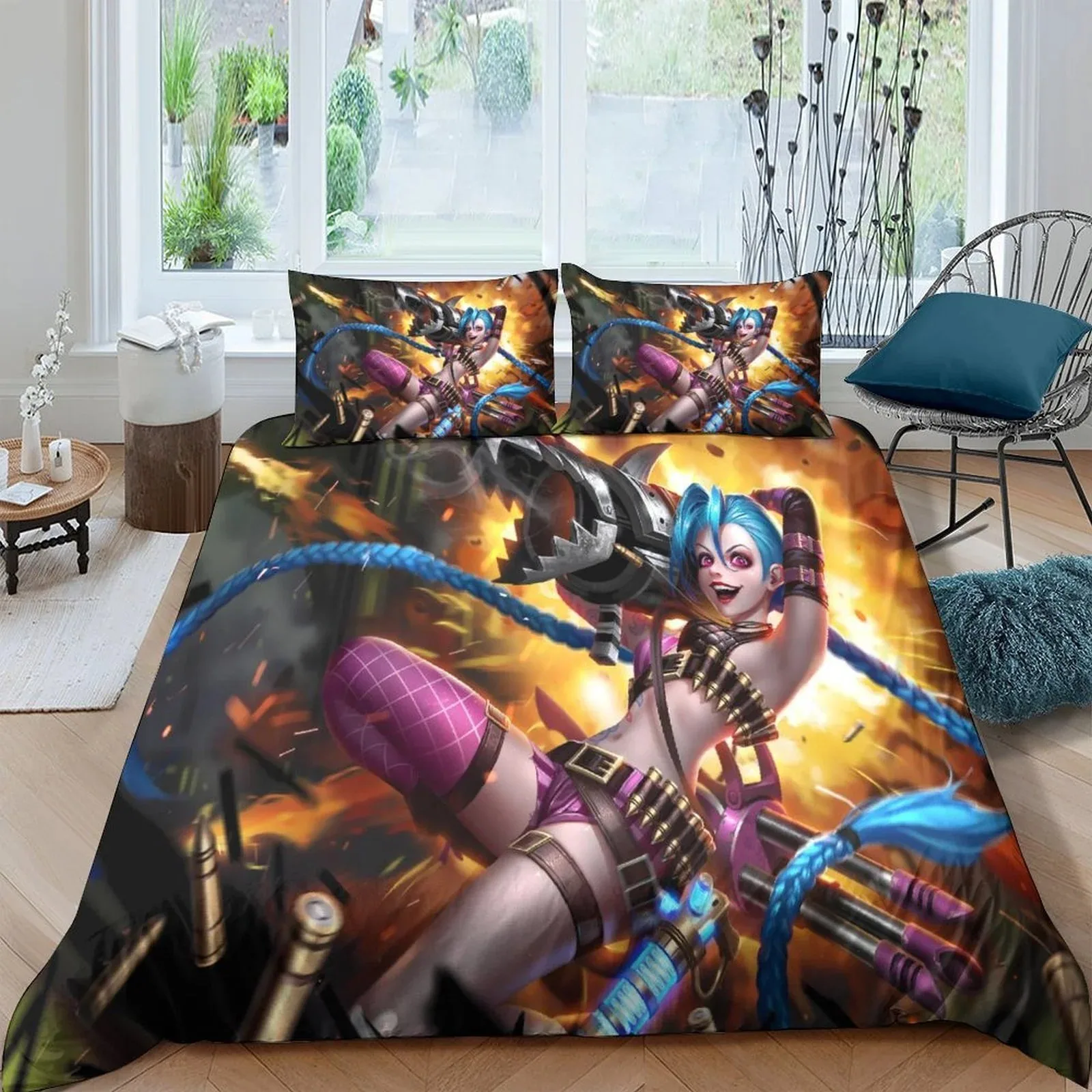 Arcane Jinx Explosion Action Duvet Cover Set - Image 2