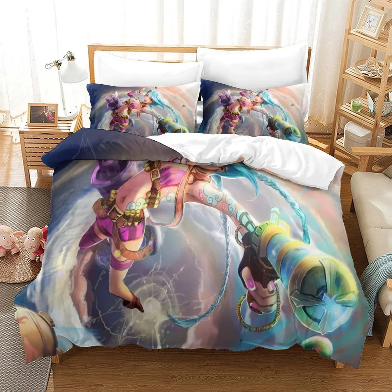 Arcane Jinx Rainbow Blaster Duvet Cover Set - Image 2