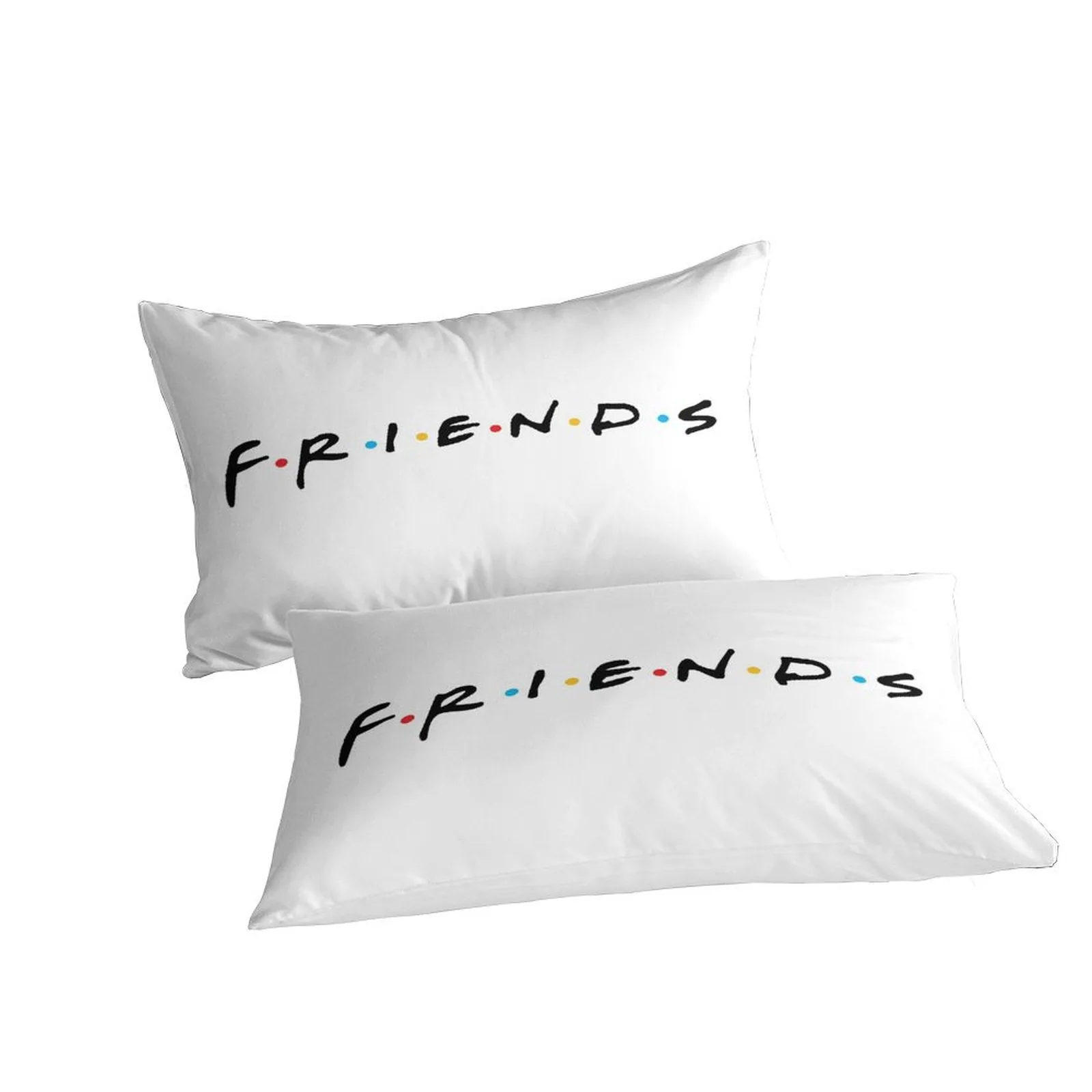 Friends Logo Minimal White Duvet Cover Set - Image 3