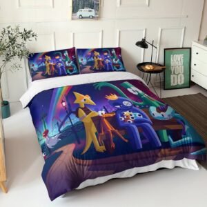 Rainbow Friends Starry Night Bench Duvet Cover Set - Image 1